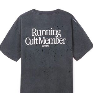 Satisfy Women's Charcoal Graphic Tee